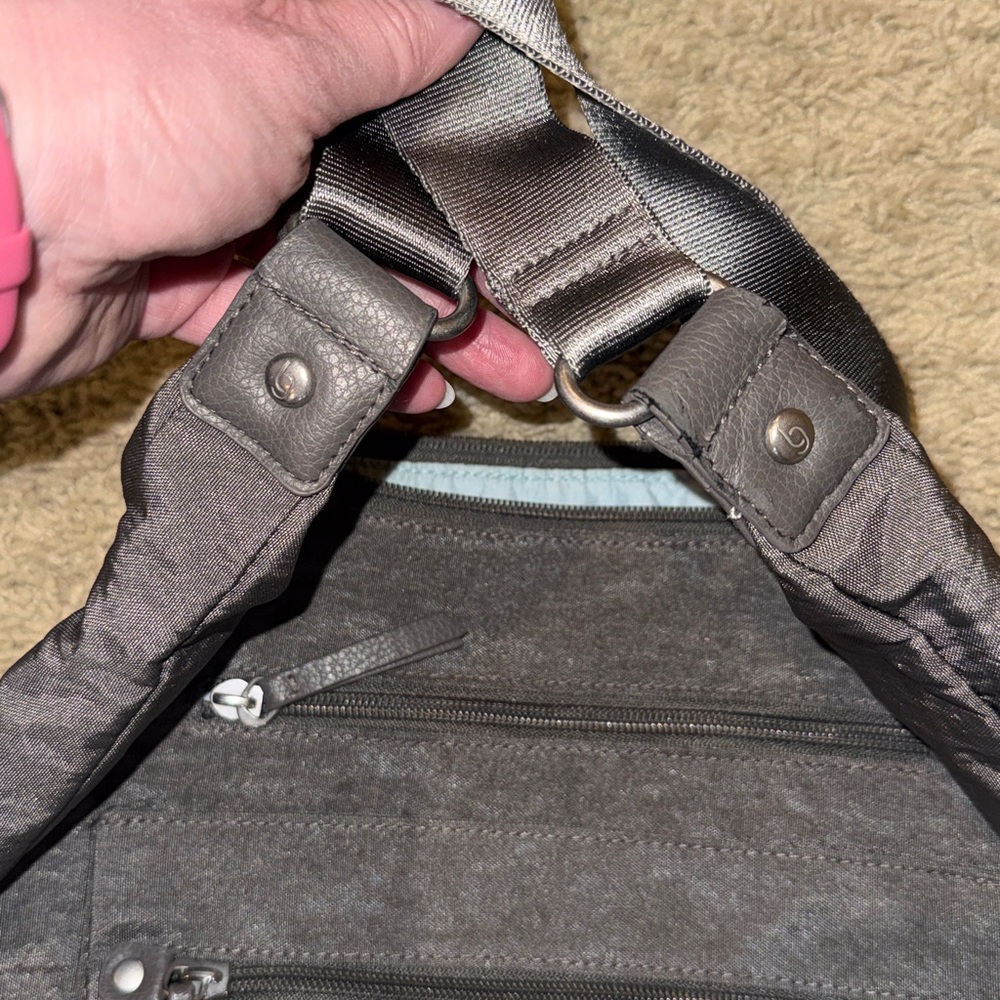 Stylish Gray Shoulder Bag - Baggallini - Picture 14 of 17